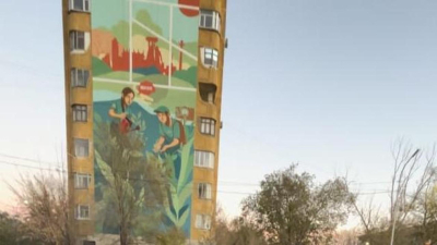 В Караганде появился новый мурал, посвящённый акции &laquo;Таза Қазақстан&raquo;