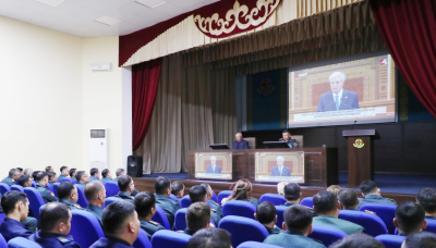 Военнослужащие Национальной гвардии обсудили Послание Президента, прозвучавшее в прямом эфире