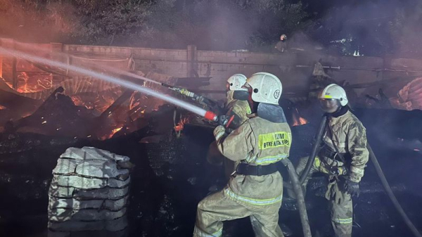 В МЧС поделились подробностями пожара в банном комплексе в Алматы