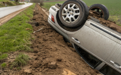 13-летний школьник опрокинулся на машине отца и погиб