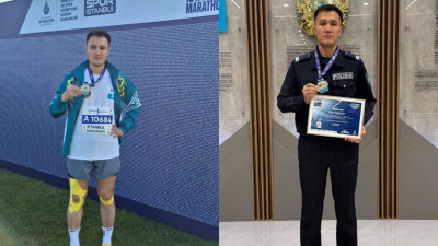 Казахстанский полицейский вошел в число сильнейших на стамбульском марафоне