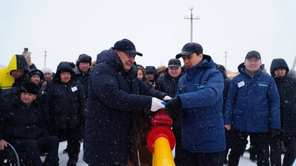 В Целиноградском районе началась газификация: природный газ пришел в ПК «Нурлы»