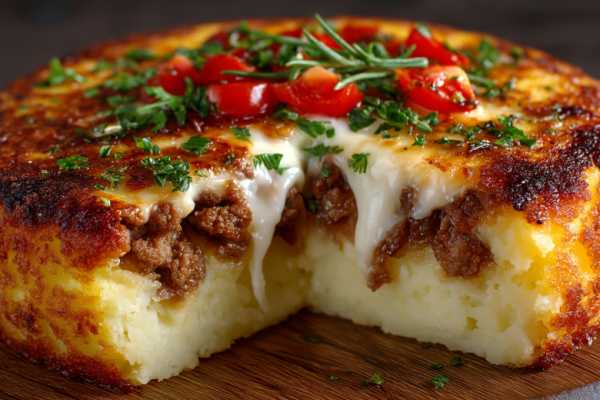 Если есть картошка и фарш, готовлю вместо ужина этот пирог: без теста &mdash; все максимально просто