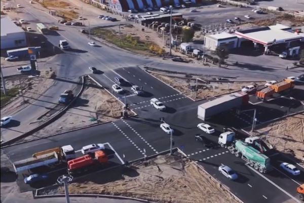 В Атырау после реконструкции открыт перекрёсток Тайманова &mdash; Бергалиева