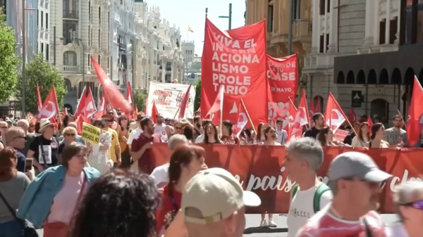 Рабочие вышли на забастовку в Каталонии