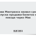 Глава Минтранса назвал сроки запуска продажи билетов на поезда через Max
