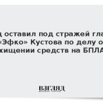 Суд оставил под стражей главу «Эфко» Кустова по делу о хищении средств на БПЛА