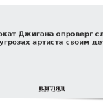 Адвокат Джигана опроверг слухи об угрозах артиста своим детям