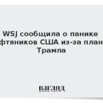 WSJ сообщила о панике нефтяников США из-за планов Трампа