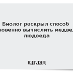 Биолог раскрыл способ мгновенно вычислить медведя-людоеда
