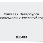 Жителей Петербурга предупредили о туманной погоде