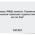 Главы МВД земель Германии отменили принцип единогласия из-за АдГ