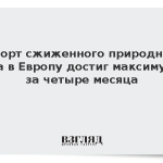 Импорт сжиженного природного газа в Европу достиг максимума за четыре месяца