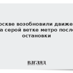 В Москве возобновили движение на серой ветке метро после остановки