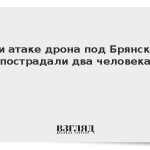 При атаке дрона под Брянском пострадали два человека