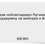 Додик поблагодарил Путина за поддержку на выборах в БиГ