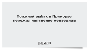 Пожилой рыбак в Приморье пережил нападение медведицы