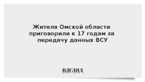 Жителя Омской области приговорили к 17 годам за передачу данных ВСУ