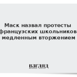 Маск назвал протесты французских школьников медленным вторжением