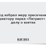 Суд избрал меру пресечения директору парка «Патриот» по делу о взятке