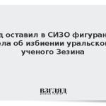 Суд оставил в СИЗО фигуранта дела об избиении уральского ученого Зезина