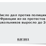 Число дел против полиции Франции из-за протестов школьников выросло до 24