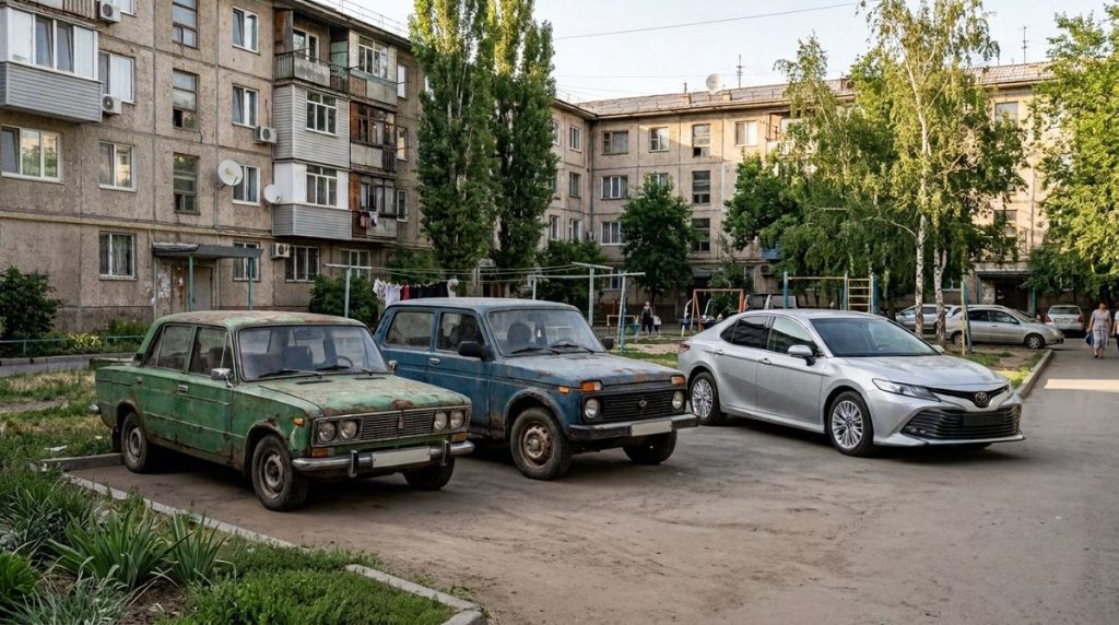Автохлам рулит: В Казахстан приезжают новые машины, но старых всё ещё много