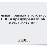 Польша привела в готовность ПВО и предупредила об активности ВВС