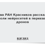 Глава РАН Красников рассказал о роли нейросетей в перехвате дронов